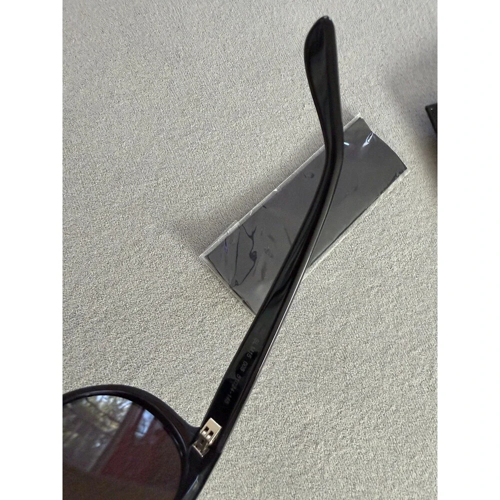 SAINT LAURENT SL M15 005 5124-145 Black Women's Sunglasses Logo Gold